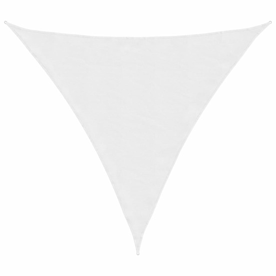 Voile de parasol tissu oxford triangulaire 5x5x5 m blanc