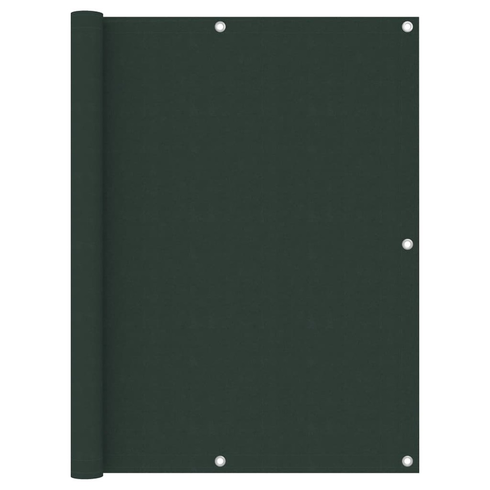 Écran de balcon brise pare vue protection confidentialité vert foncé 120 x 400 cm tissu oxford