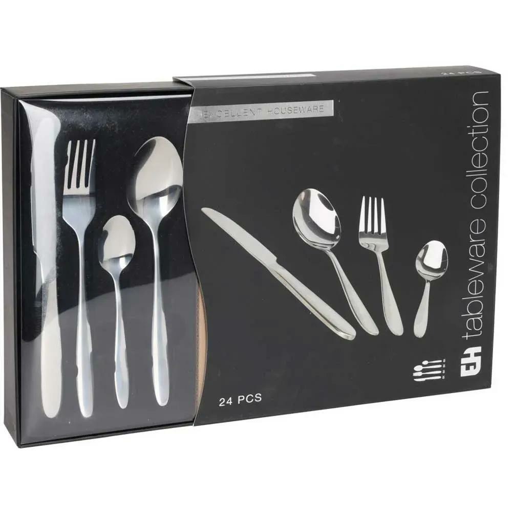 Ménagère 24 pièces – couverts inox élégants et durables