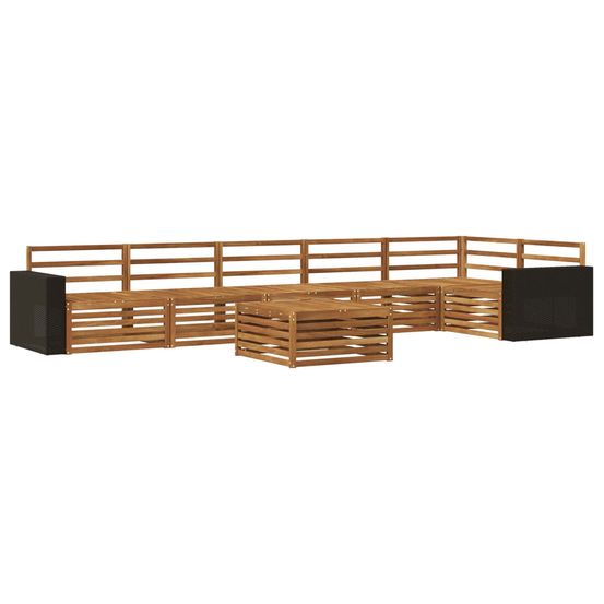 Ensemble de canapés d'extérieur 7 pc naturel