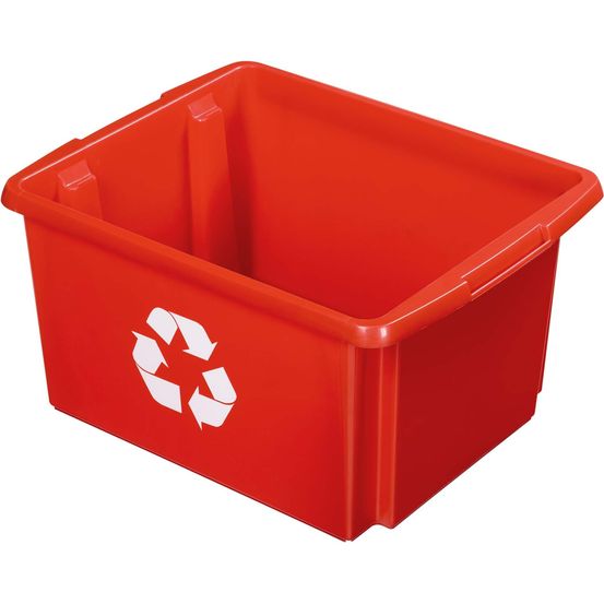 Boite de recyclage nesta box 32 litres rouge