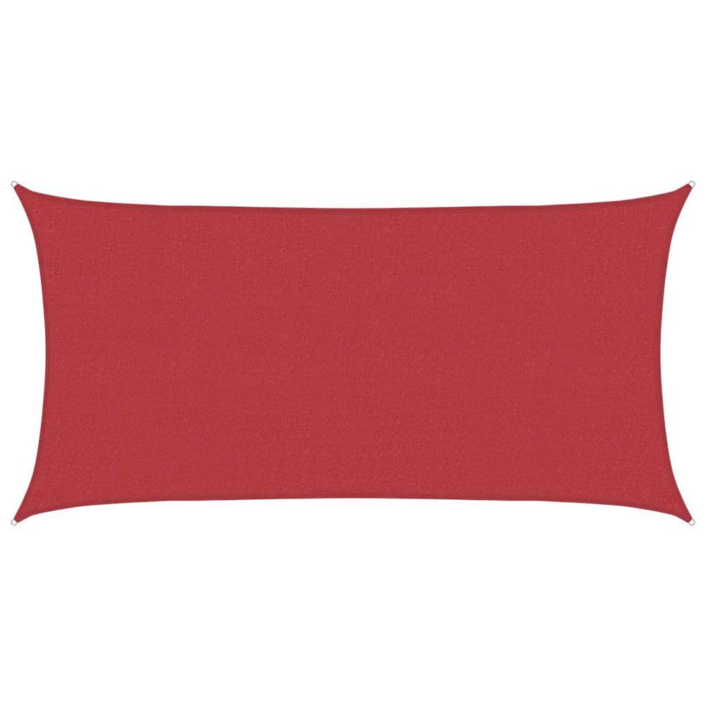 Voile d'ombrage 160 g/m² rouge 2x3,5 m pehd