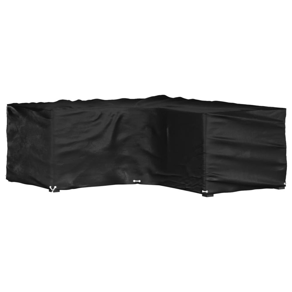 Housse de salon de jardin en forme de l 16 œillets 215x215x70cm