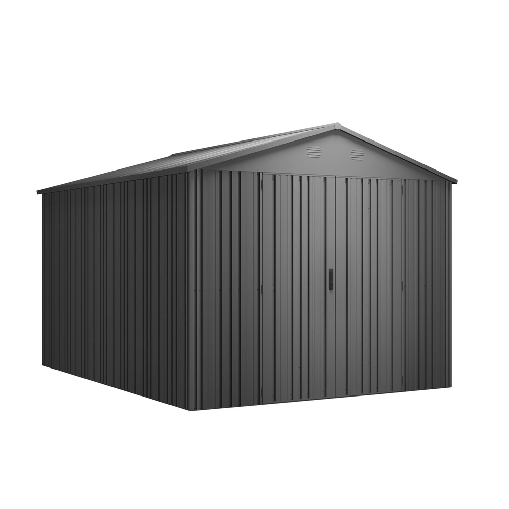 Abri pioneer y90 - 7,94m² - abri extérieur métallique - construction ironcore® - portes premium - anti-corrosion -10 ans de garantie