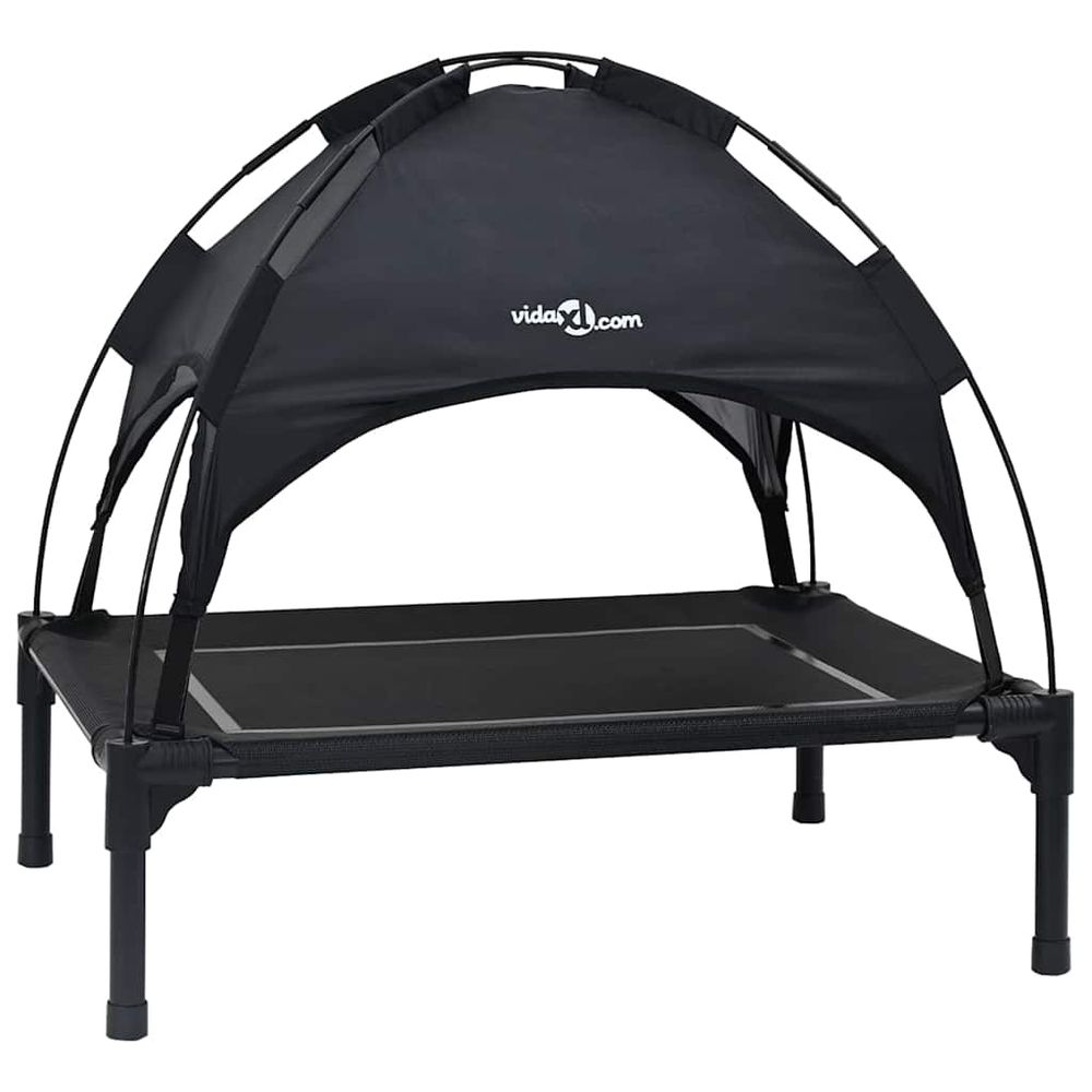 Lit pour chien 63 x 49,5 x 60 cm acier noir
