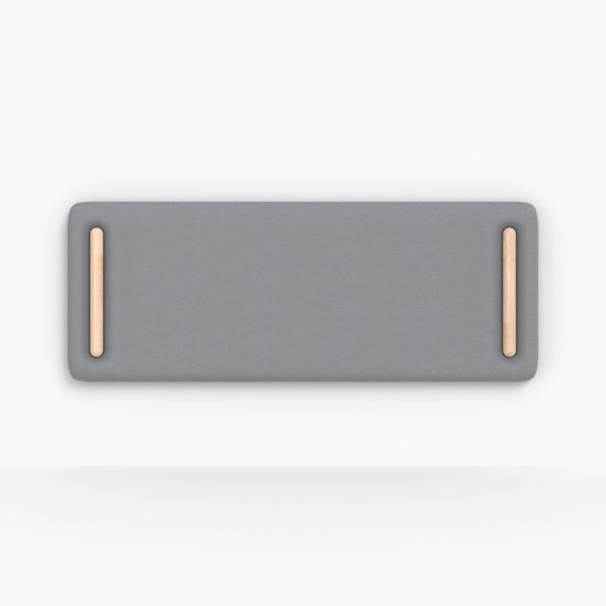 Katia-tête de lit en tissu gris 140 cm