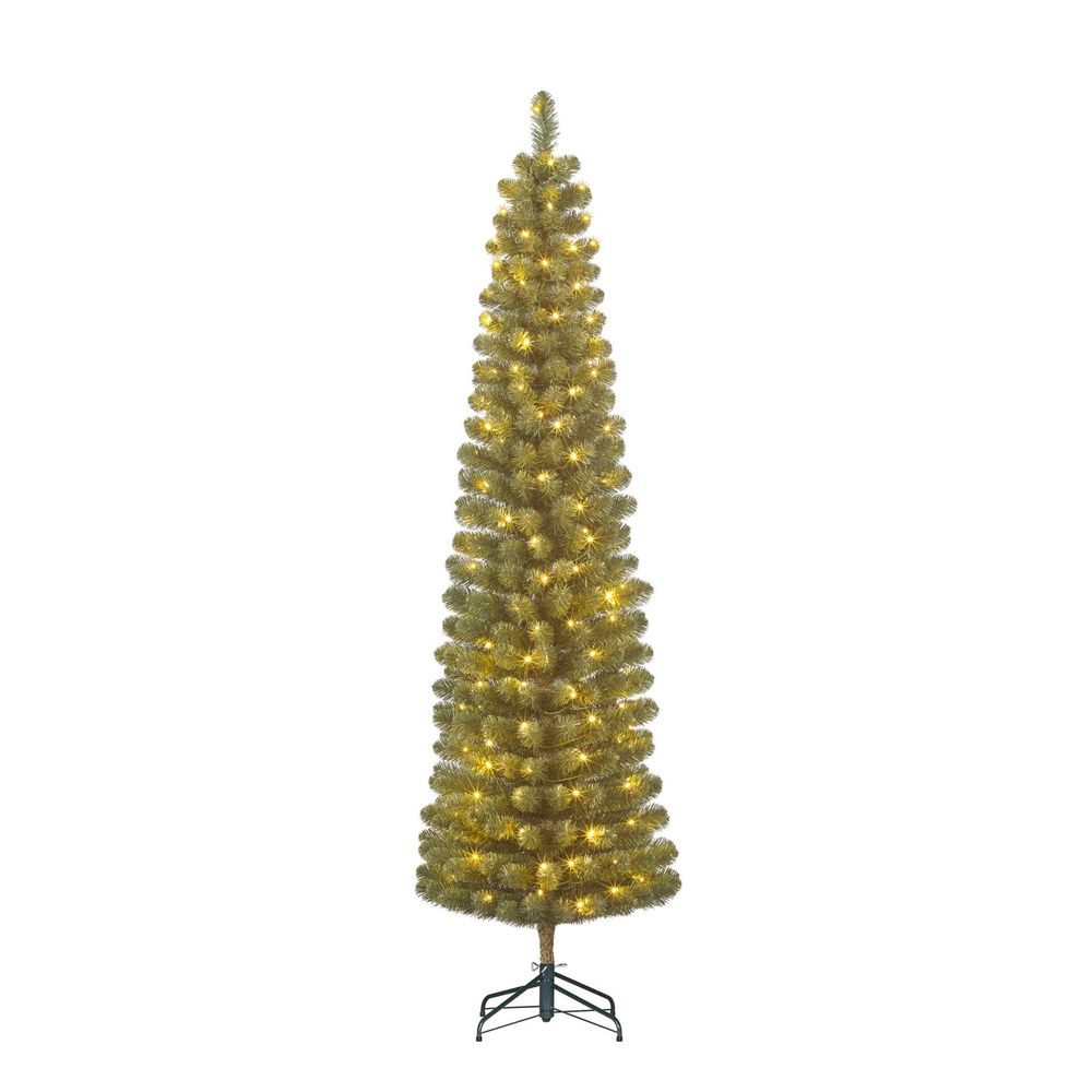 Black box arbre de noël artificiel charlton - 58x58x230 cm - pvc - vert