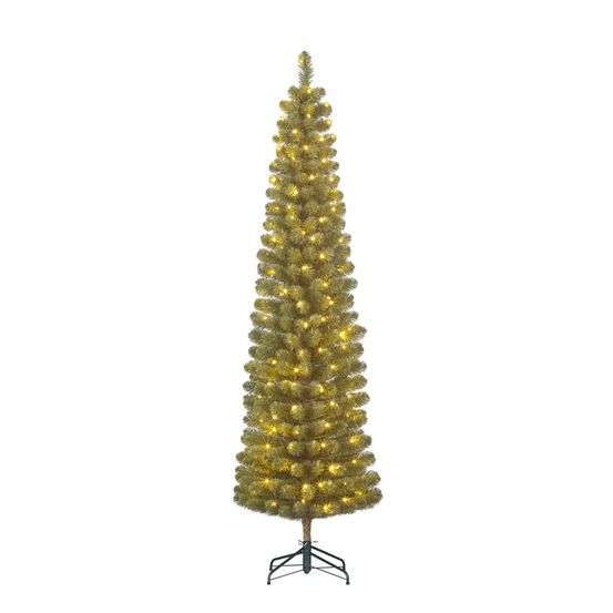 Black box arbre de noël artificiel charlton - 58x58x230 cm - pvc - vert