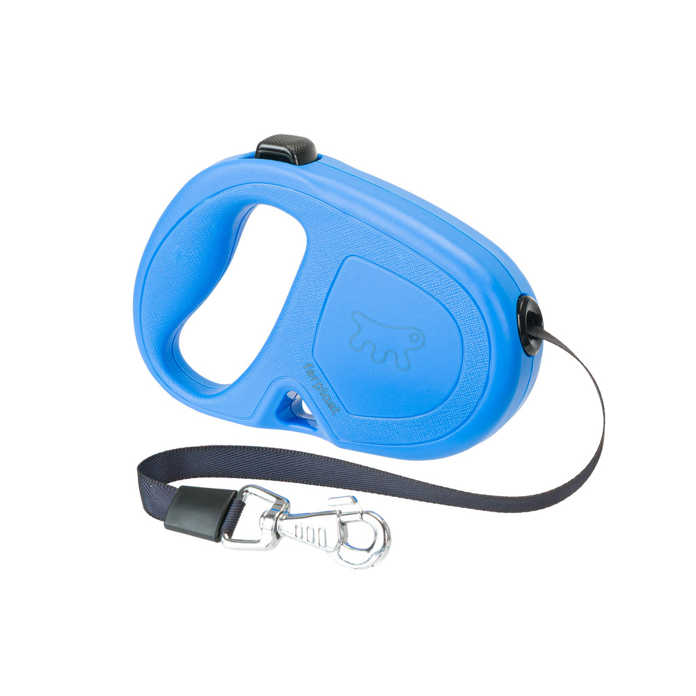 Ferplast laisse chien enrouleur flippy one, laisse pour chiens de taille moyenne jusqu'à 25 kg. Sangle extensible max 5 m. Bouton