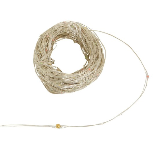 Guirlande lumineuse extérieure solaire 300 led multicolore l.30m cuivre