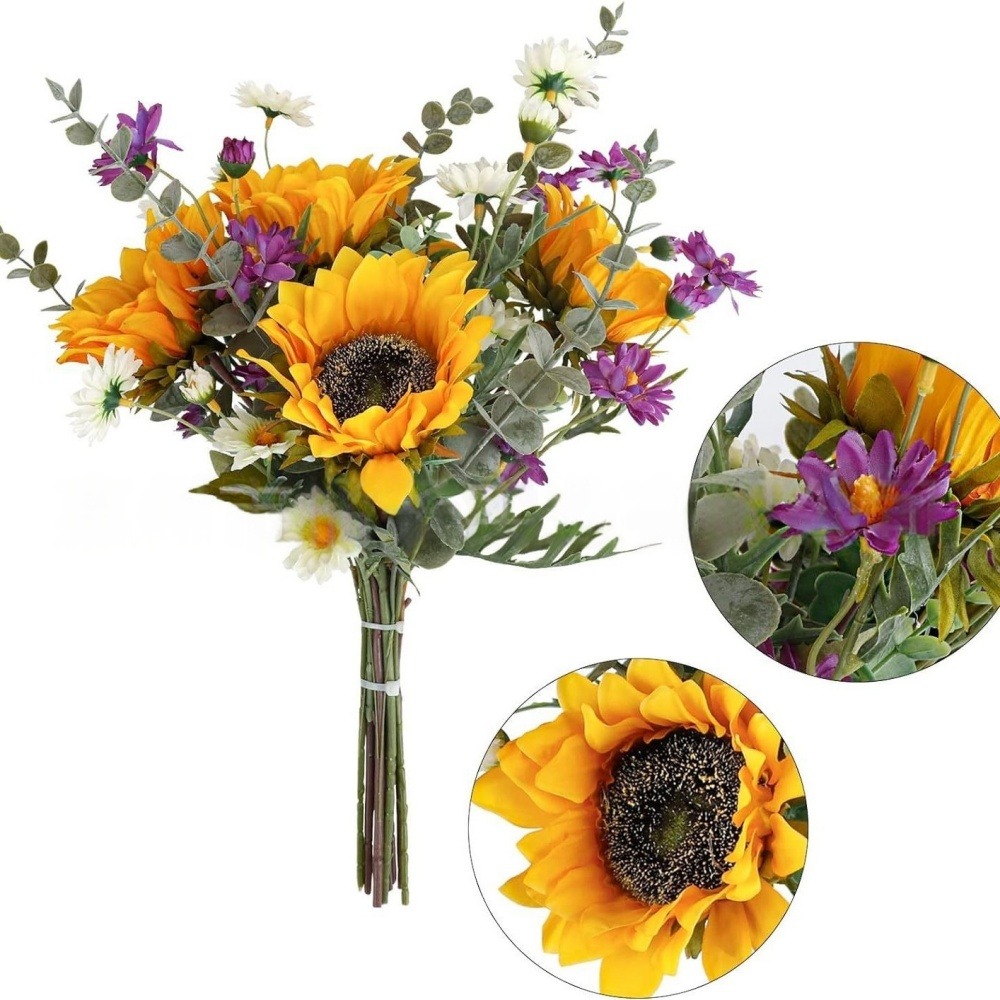 Bouquet de tournesols artificiels