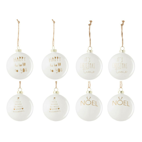 Lot de 8 boules de noël