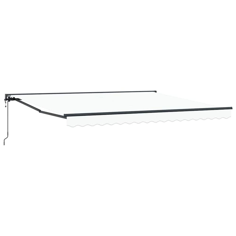 Cadre d'auvent blanc 400 × 300 cm polyester avec revêtement pu