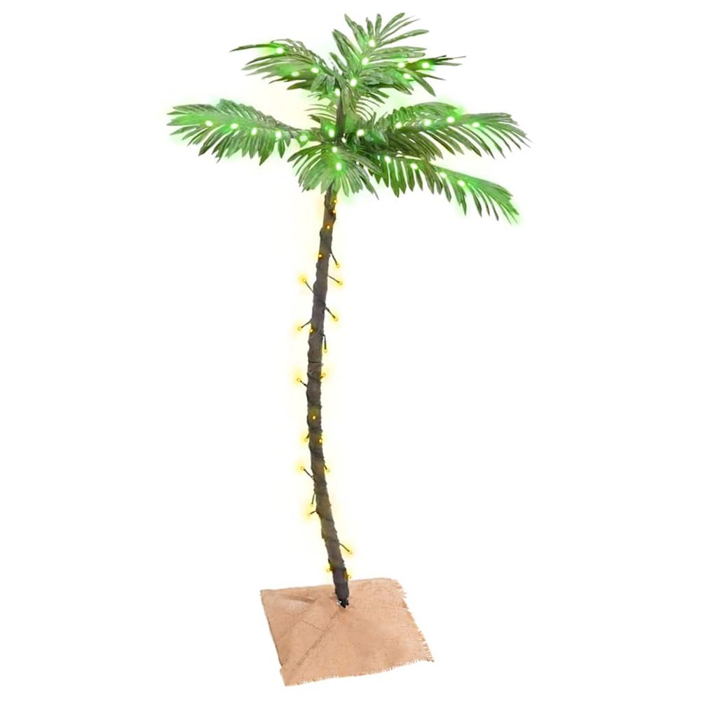 Palmier à led 72 led blanc chaud 120 cm