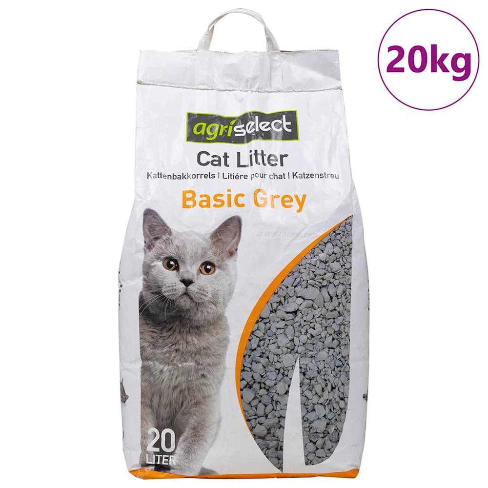 Litière pour chat avec poudre pour bébé, parfum bentonite, 20 l