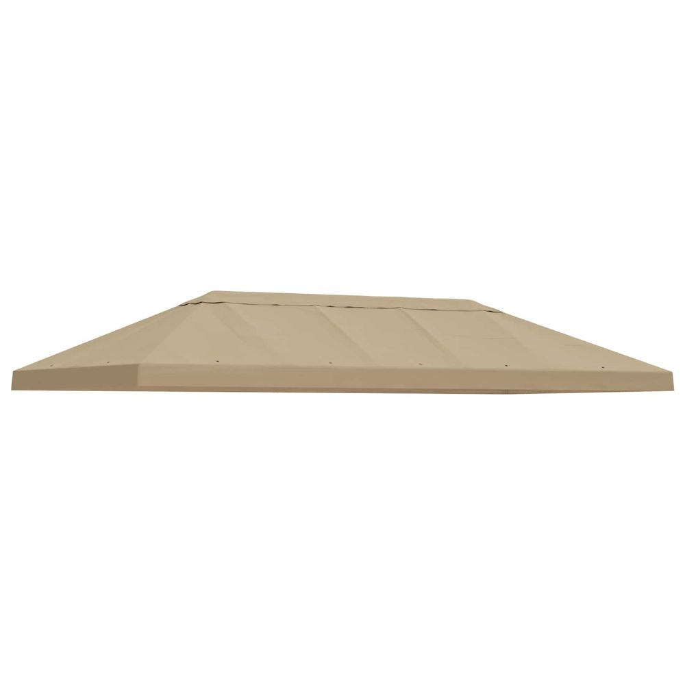 Housse de canopée de gazebo 6 x 3 m beige polyester 190