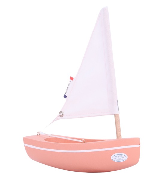 Bateau le bâchi rose 17cm
