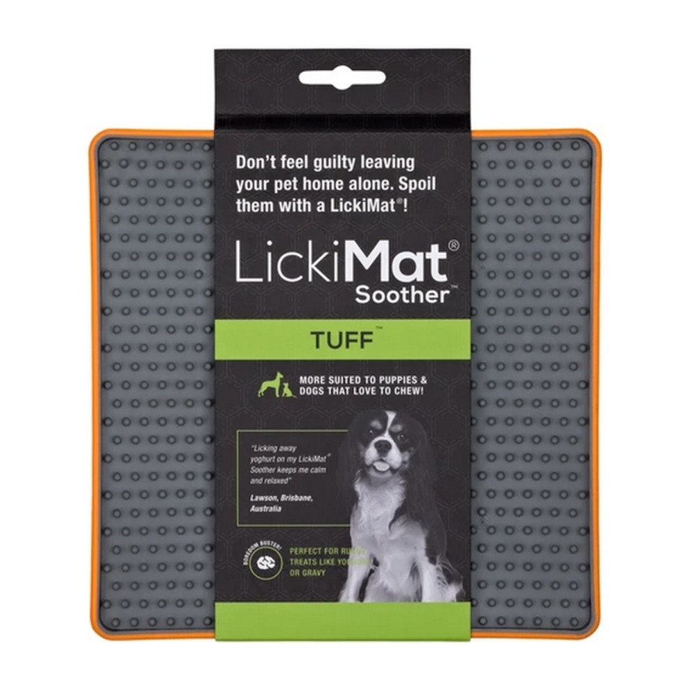Tuff soother - orange , tapis à lécher pour chien