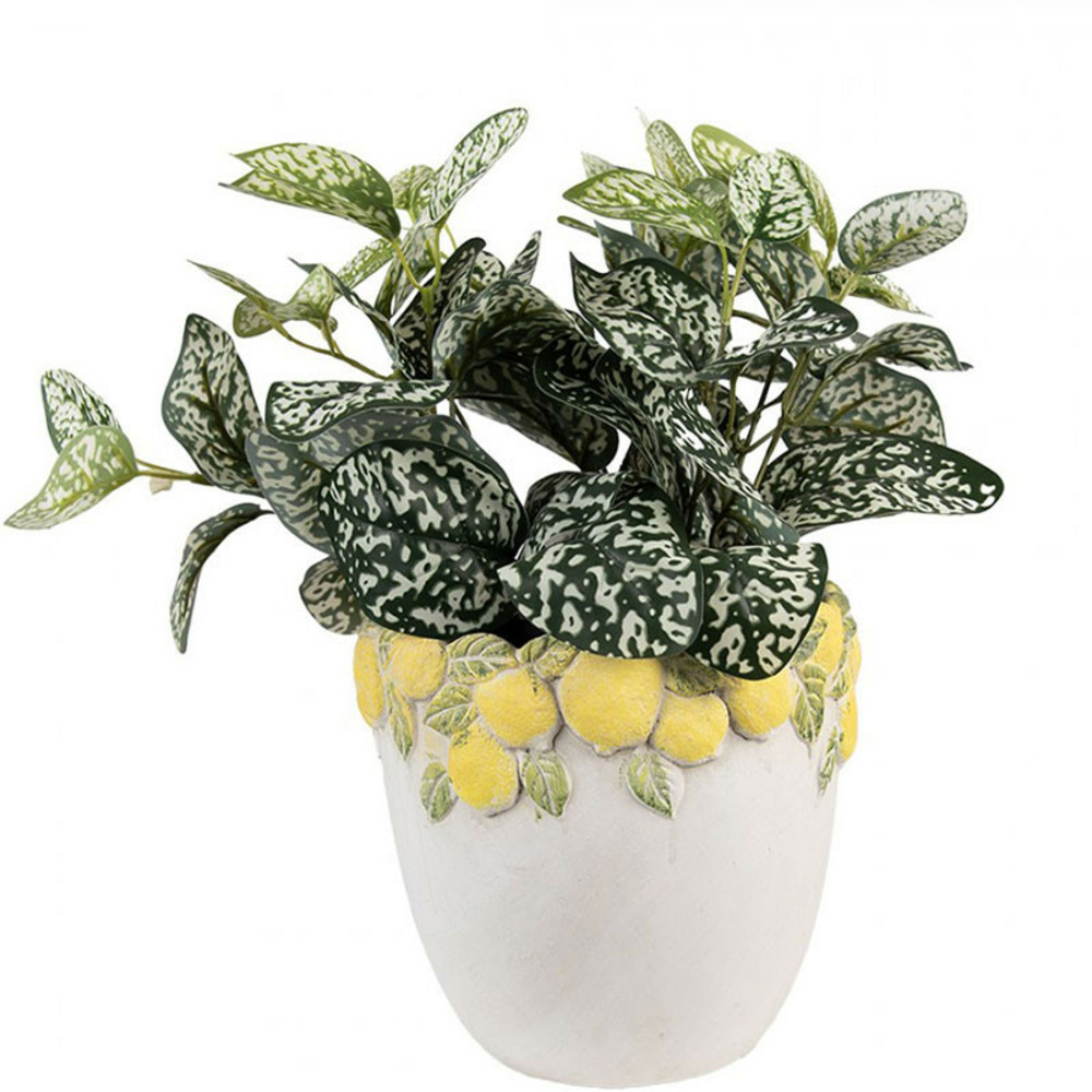 Vase céramique vintage aux citrons 20x19cm