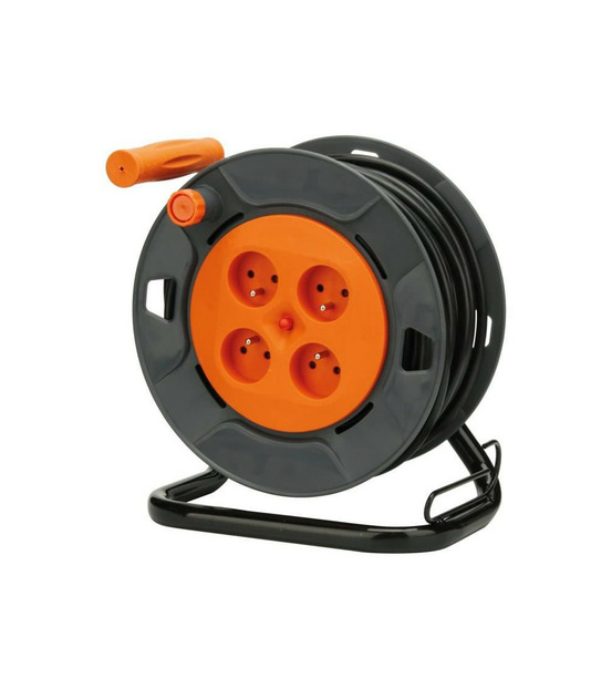 Enrouleur bricolage - 4 prises 16a - 3g1,5mm² - 25m