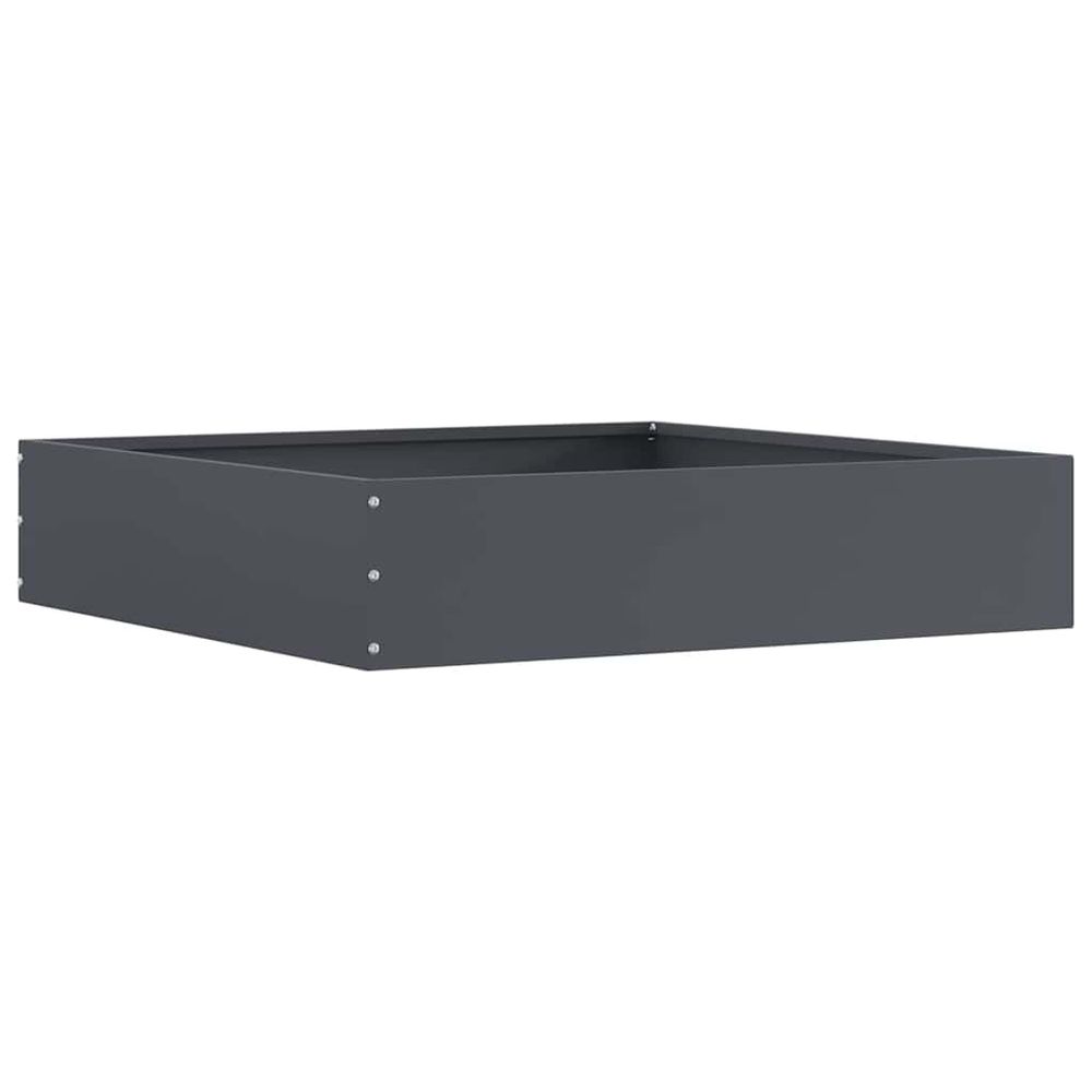 Bordure de pelouse 60 x 60 x 13 cm acier anthracite