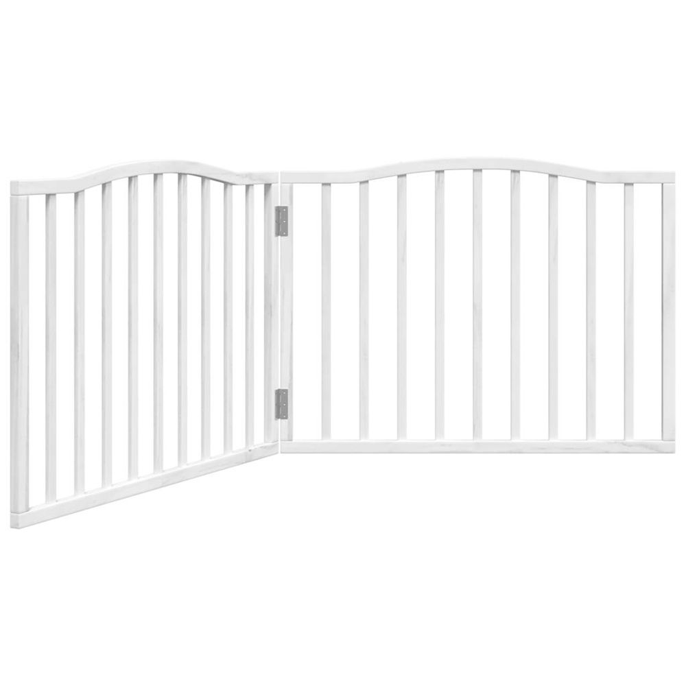 Barrière pour chien pliable 2 panneaux 160 cm bois de peuplier
