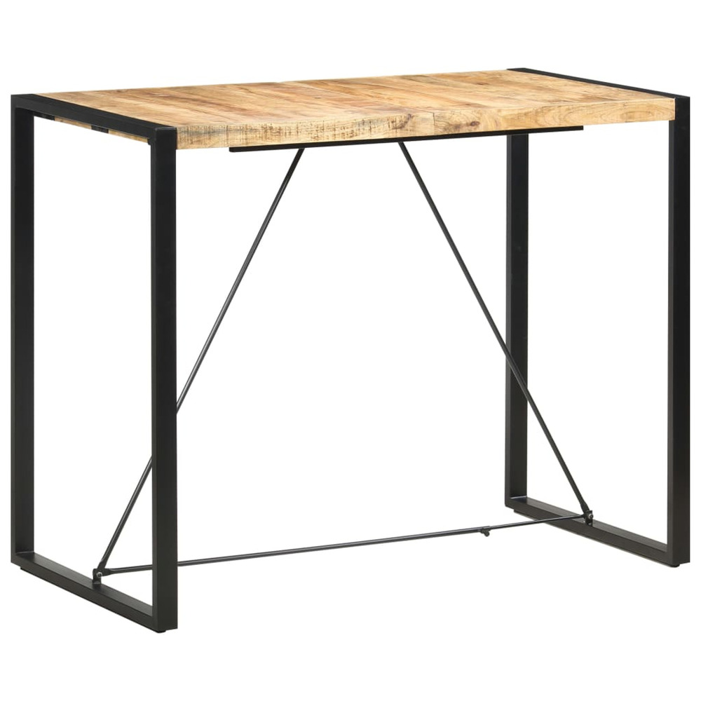 Table de bar 140x70x110 cm bois de manguier massif