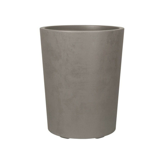 Pot de fleurs rond - deroma - millennium - 48 l - ø 43 cm - a réserve d'eau - marron