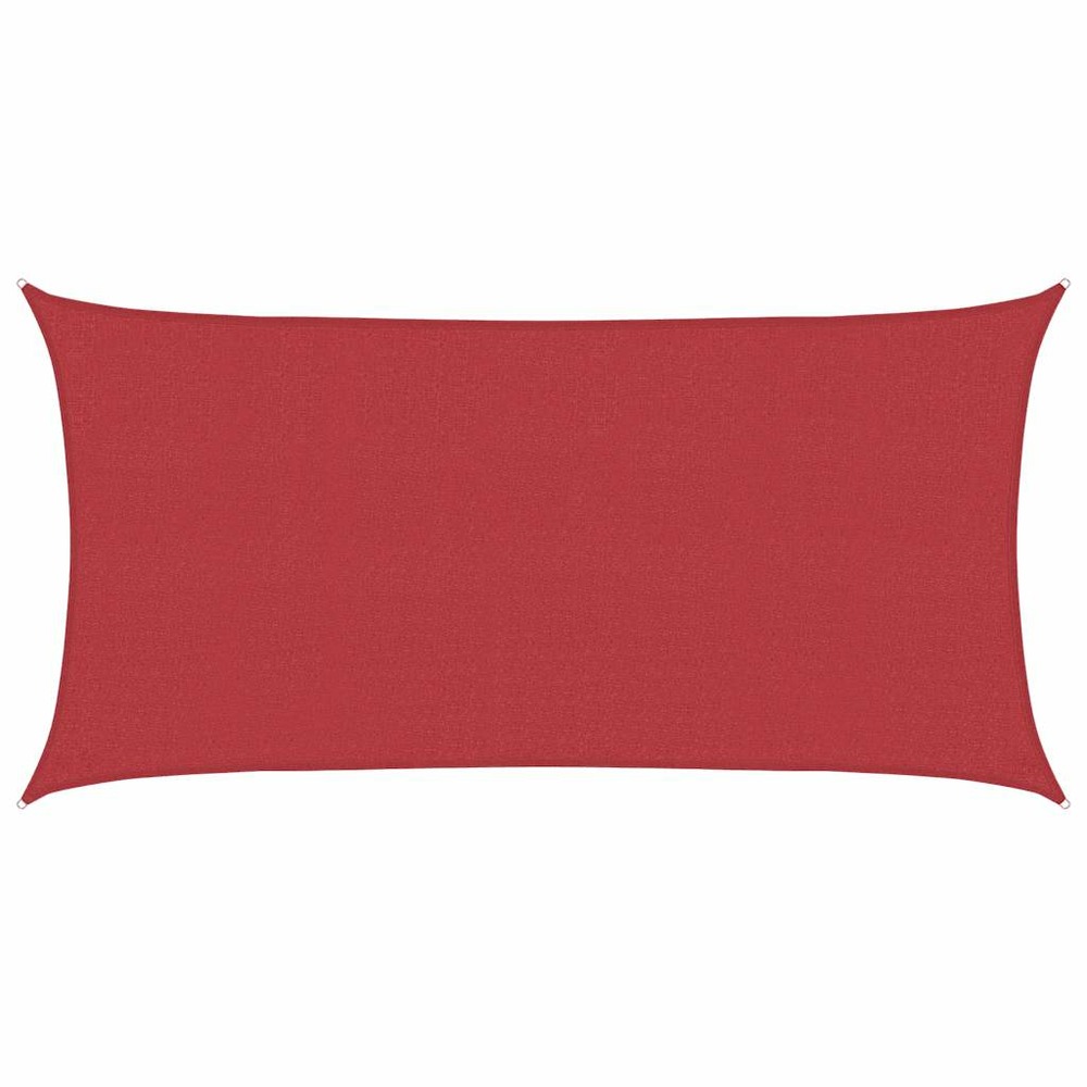 Voile d'ombrage 160 g/m² rouge 2x3,5 m pehd