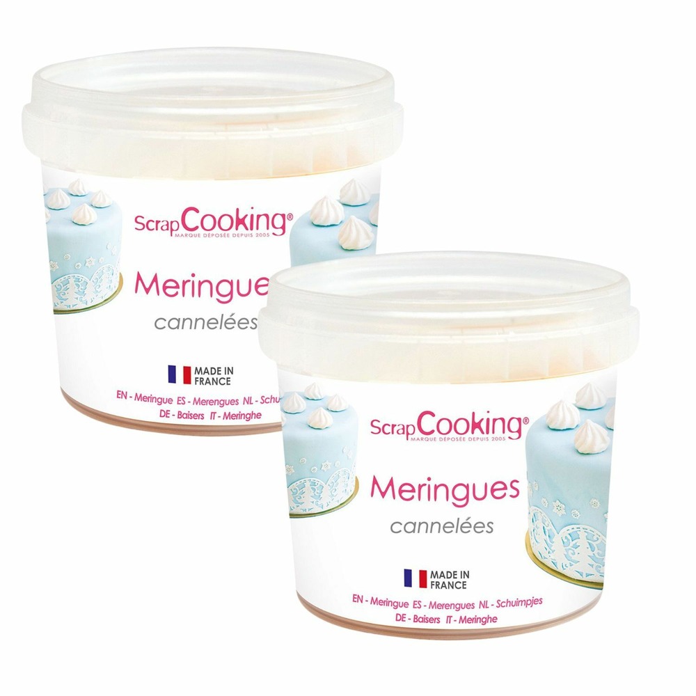 Meringues cannelées pour pâtisserie 80 g