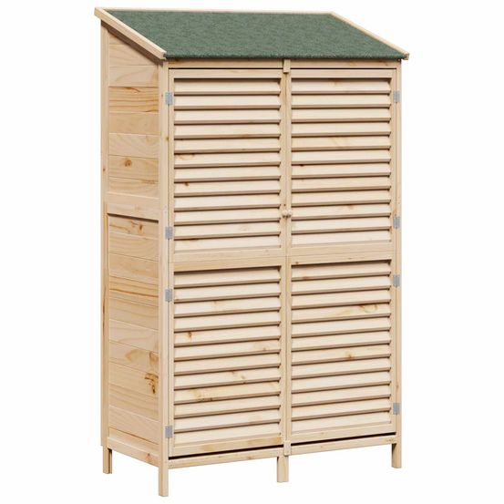 Abri de jardin naturel 106 x 56 x 176,5 cm bois de sapin massif