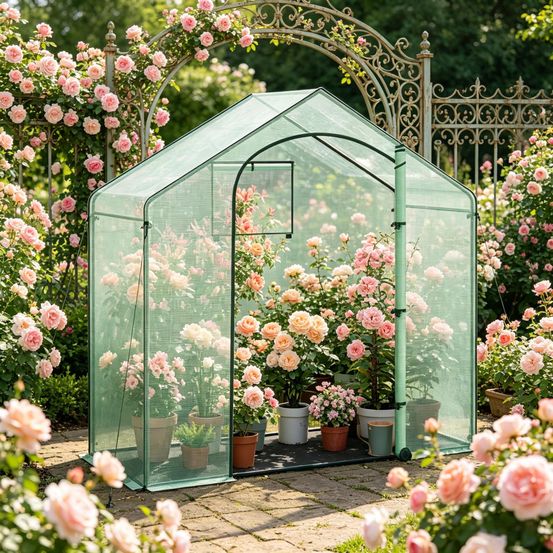 Serre de jardin acier et pe terrasse potager protection hivernage 200x80x200cm vert - comfortxl outdoor living