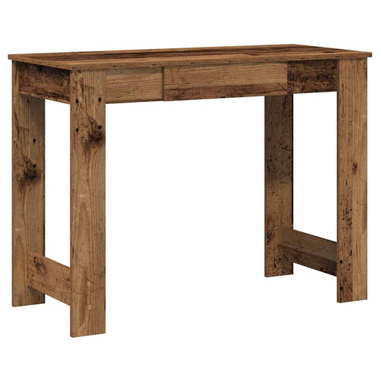 Bureau vieux bois 100x45x75 cm bois d'ingénierie