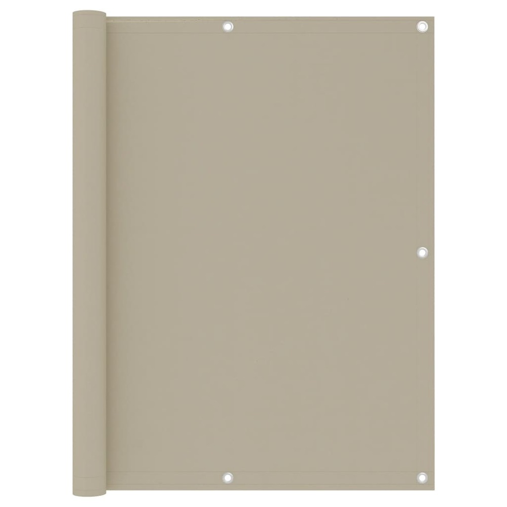 Écran de balcon brise pare vue protection confidentialité beige 120 x 300 cm tissu oxford