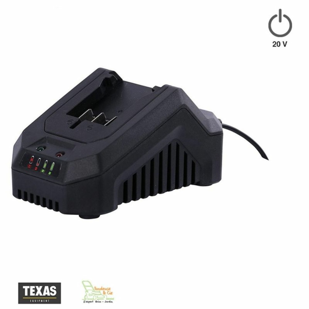 Chargeur rapide 2ah pour outils sans fil à batterie texas 20 volts