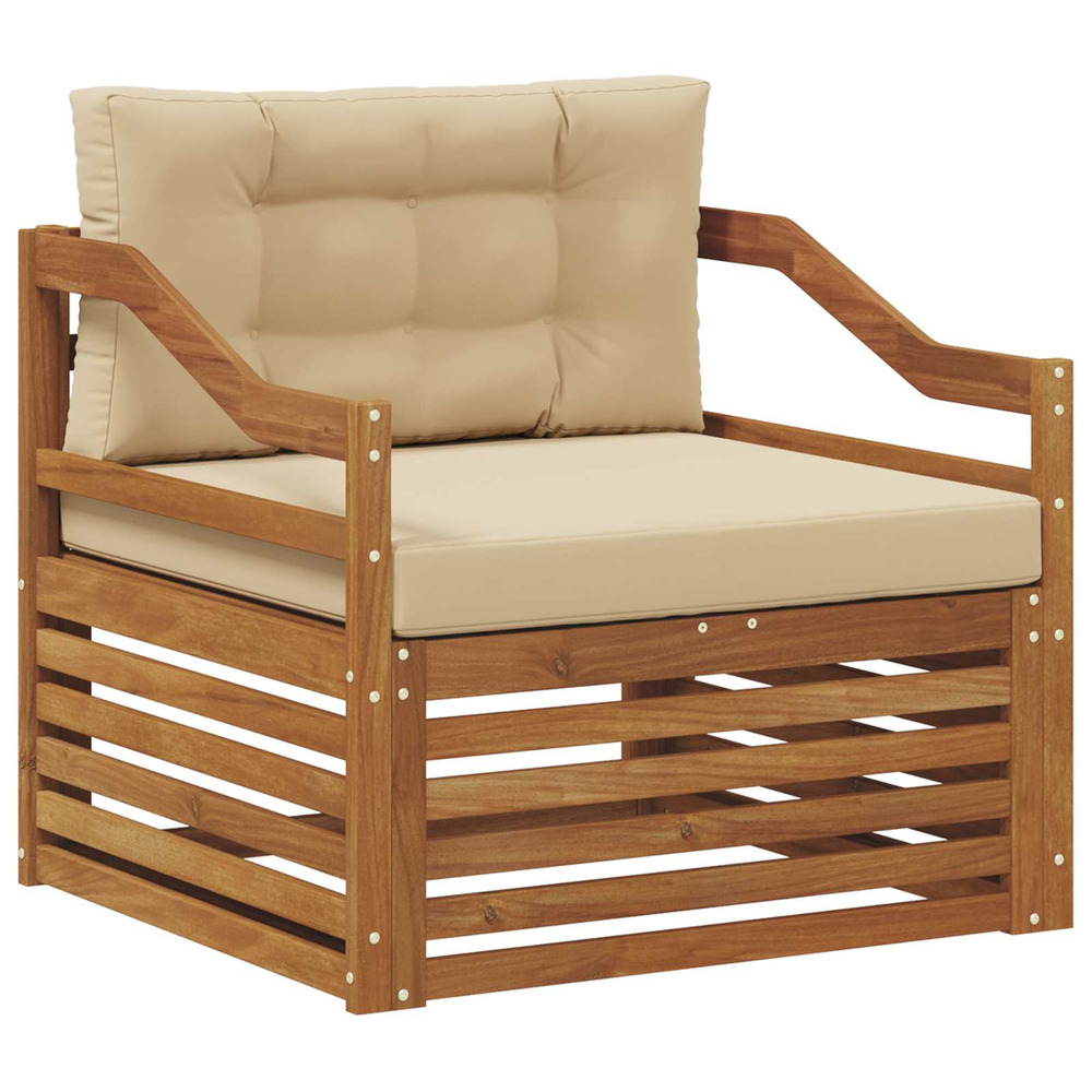 Canapé d’extérieur naturel et beige