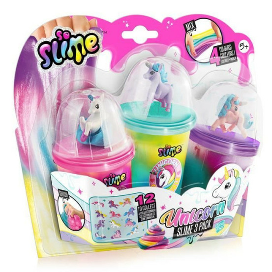 - so slime - collectible 3 pack licorne - ssc 269 -