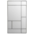 Miroir "macha" - métal - noir - 97x167 cm