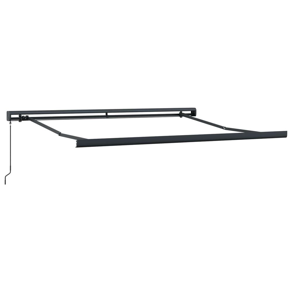 Cadre de auvent manuel 3 x 2,5 m anthracite