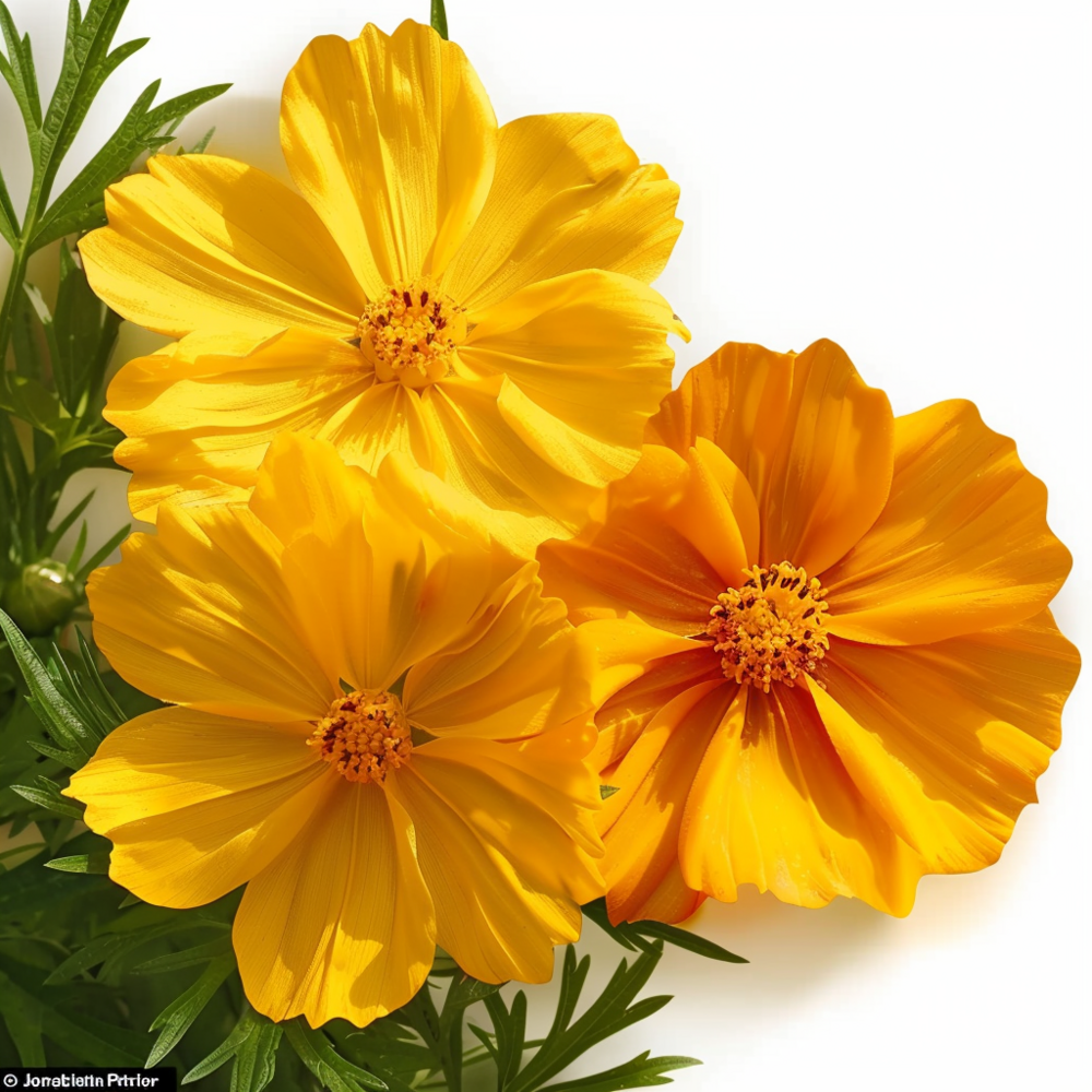 100 graines de cosmos jaune et orange - semisauvage permaculture