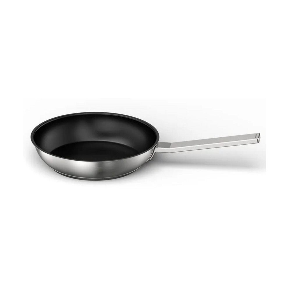 Poêle 24cm inox/noir - hez9cf240