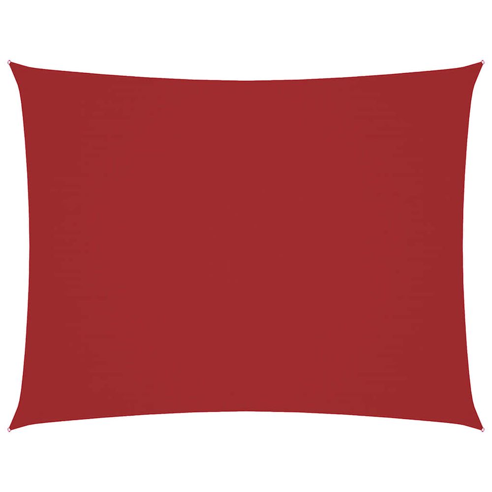 Voile de parasol tissu oxford rectangulaire 3,5x5 m rouge