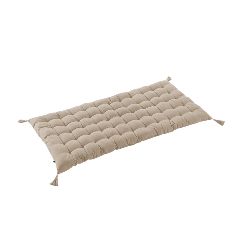 Coussin de sol ou matelas de sol avec pompons collection kalas