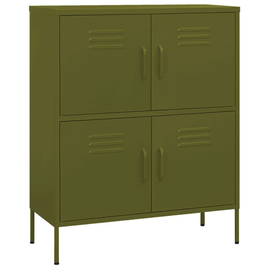 Armoire de rangement vert olive 80x35x101,5 cm acier