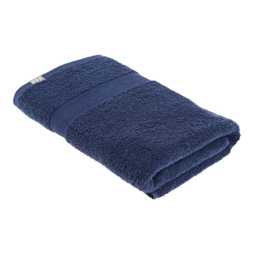 Serviette de bain 70x130 cm 100% coton - bleu marine