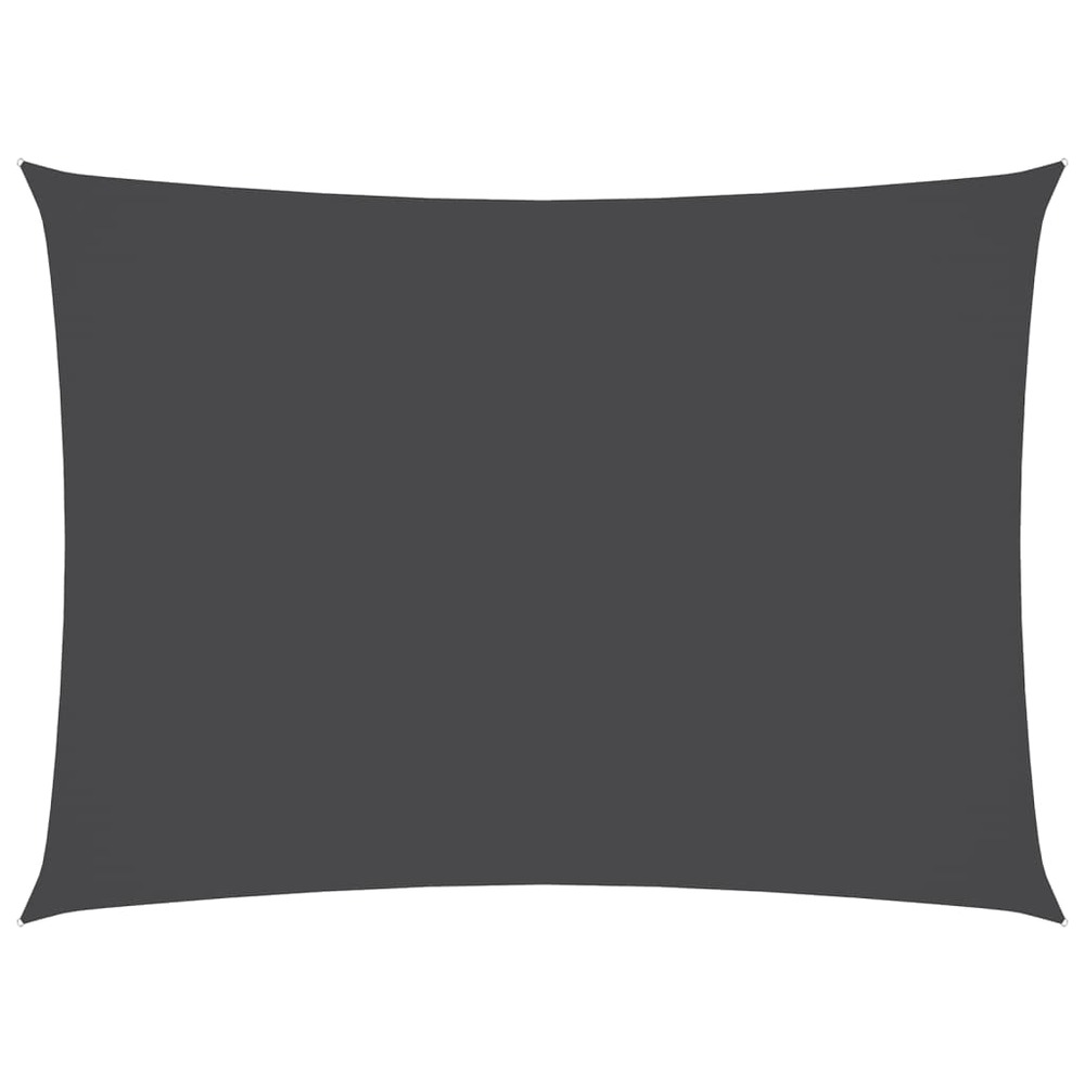 Voile de parasol tissu oxford rectangulaire 3x5 m anthracite