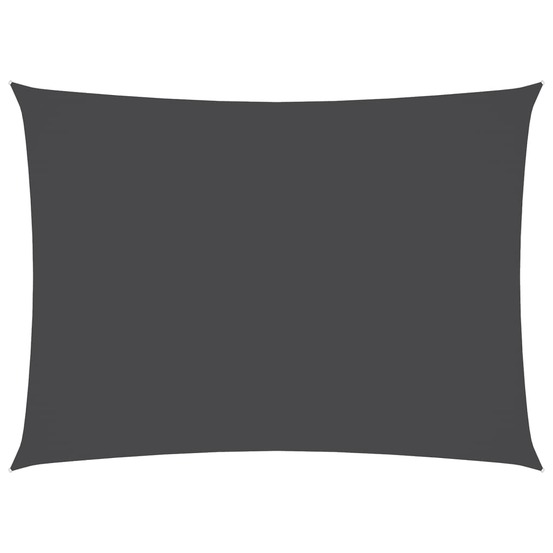 Voile de parasol tissu oxford rectangulaire 3x5 m anthracite