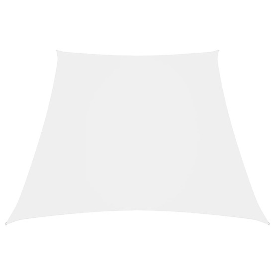Voile de parasol tissu oxford trapèze 3/5x4 m blanc