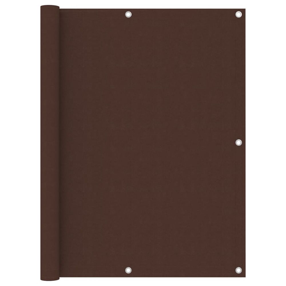 Écran de balcon marron 120x300 cm tissu oxford