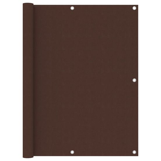 Écran de balcon marron 120x300 cm tissu oxford